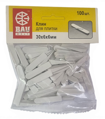 Клинья для плитки 40х8х8мм (уп. 50шт) Bauwelt