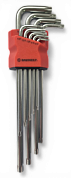 Ключи шестигранные Torx T10-50мм, CrV, набор 9 шт. Bauwelt