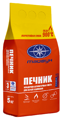 Клей-штукатурка ПЕЧНИК 5 кг Тайфун