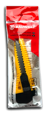 Нож пистолетный с выдвижным лезвием 18мм Bauwelt