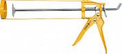 Пистолет для герметиков рамочный, желтый (скелетный)