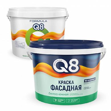 Краска Formula Q8 белоснежная ВД полиакриловая фасадная РФ